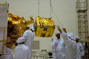 ISRO Moon Impact Probe before launch