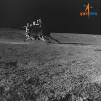 Chandrayaan 3 on the moon, photographed by the rover